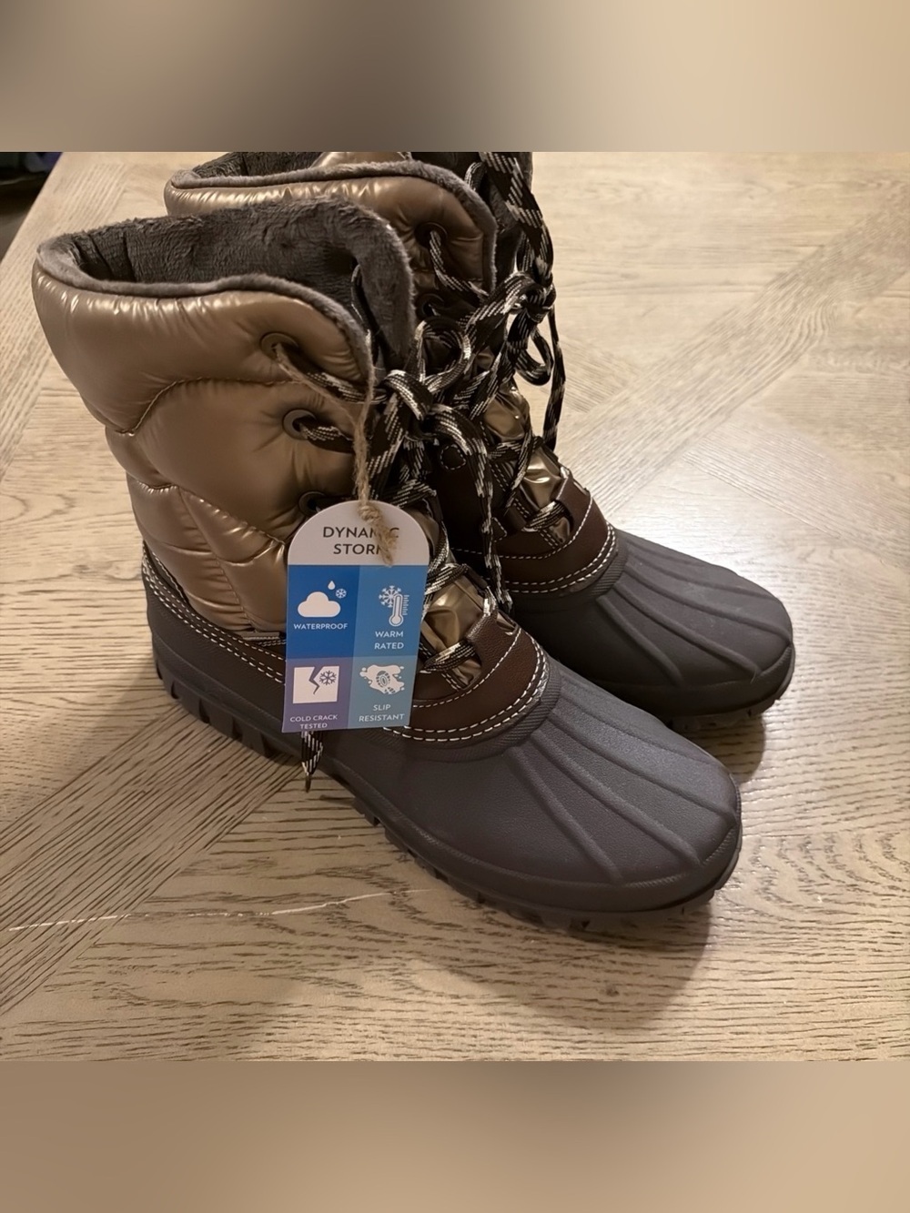 JBU by Jambu womens Canyon Waterproof  Winter Boots Bronze Dark Brown - Sz 11